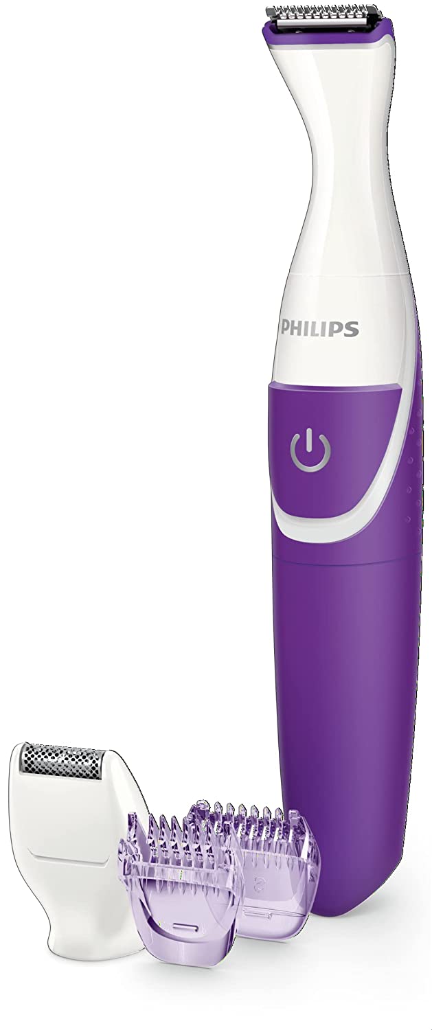 Rasuradora Inalámbrica Philips Bikinigenie White Y Purple