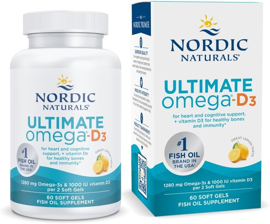 Nordic Naturals Omega 3 1280mg Limón